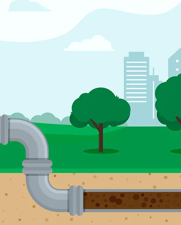 sewage point for every plot